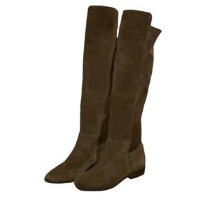 Lucky Brand Boots knee high brown suede size 7 M